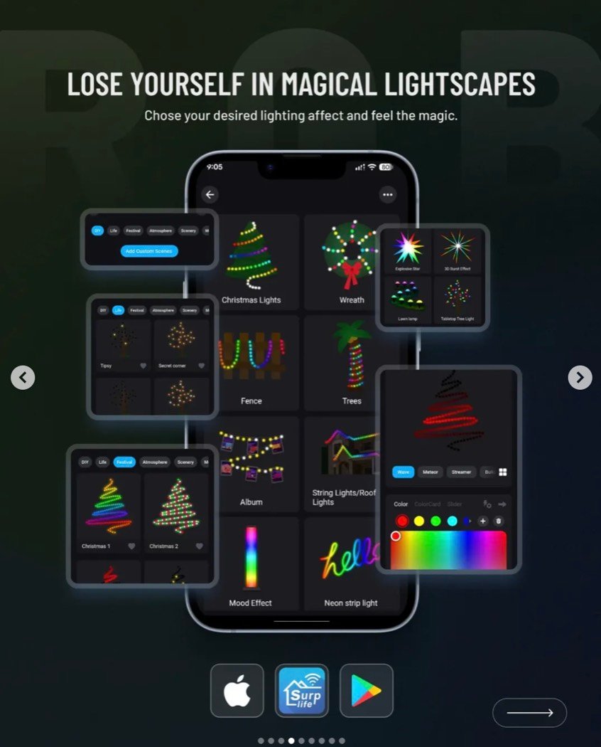 App controlling the smart lamp